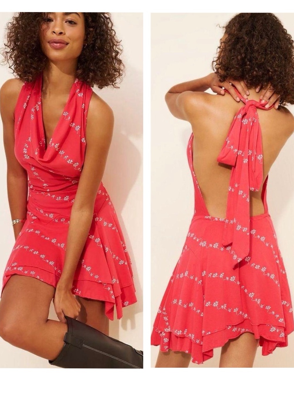 Free People Electric Days Printed Mini Dress
